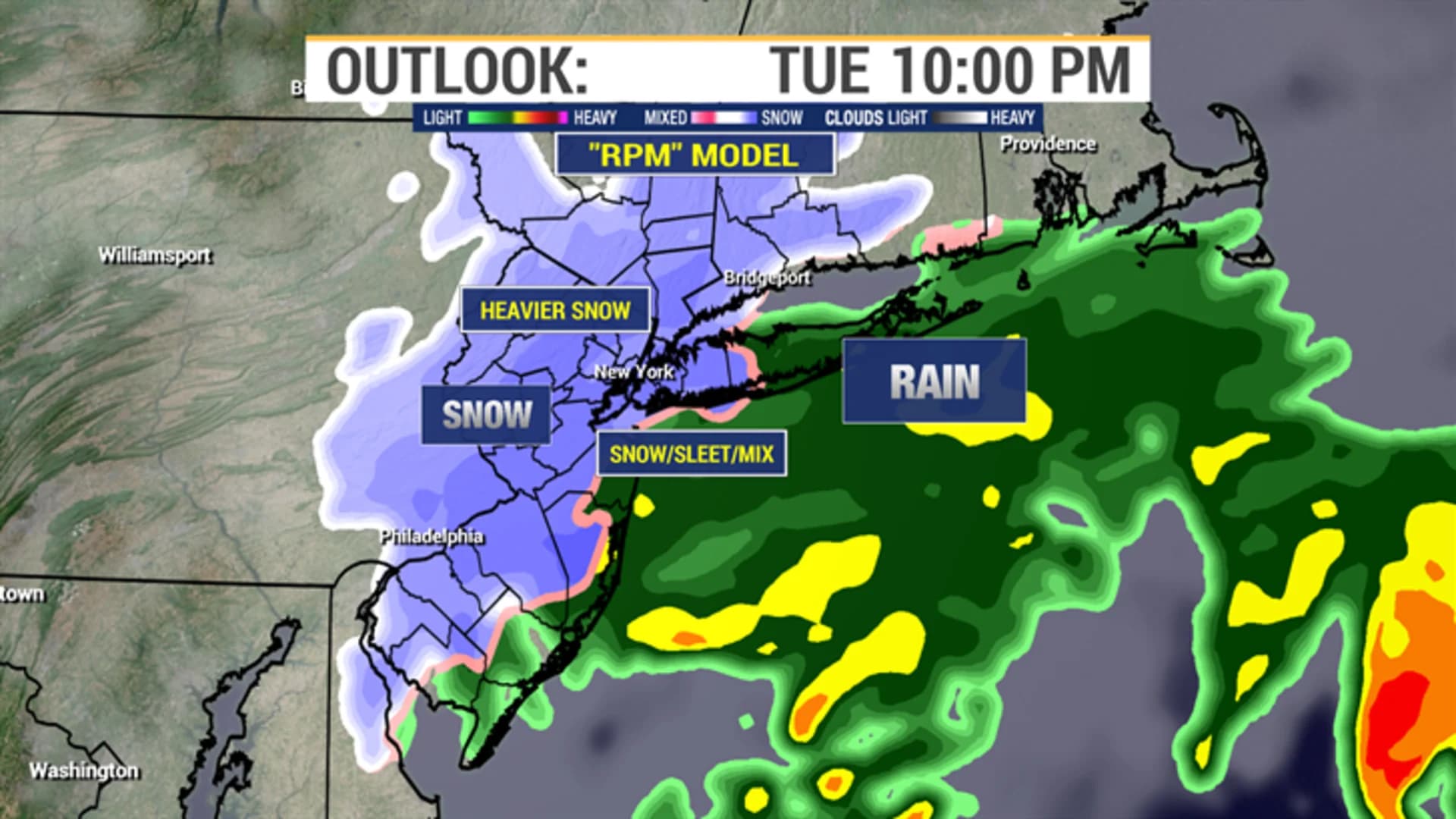 Storm set to bring rain, wintry mix, snow to LI Tuesday evening into early Wednesday