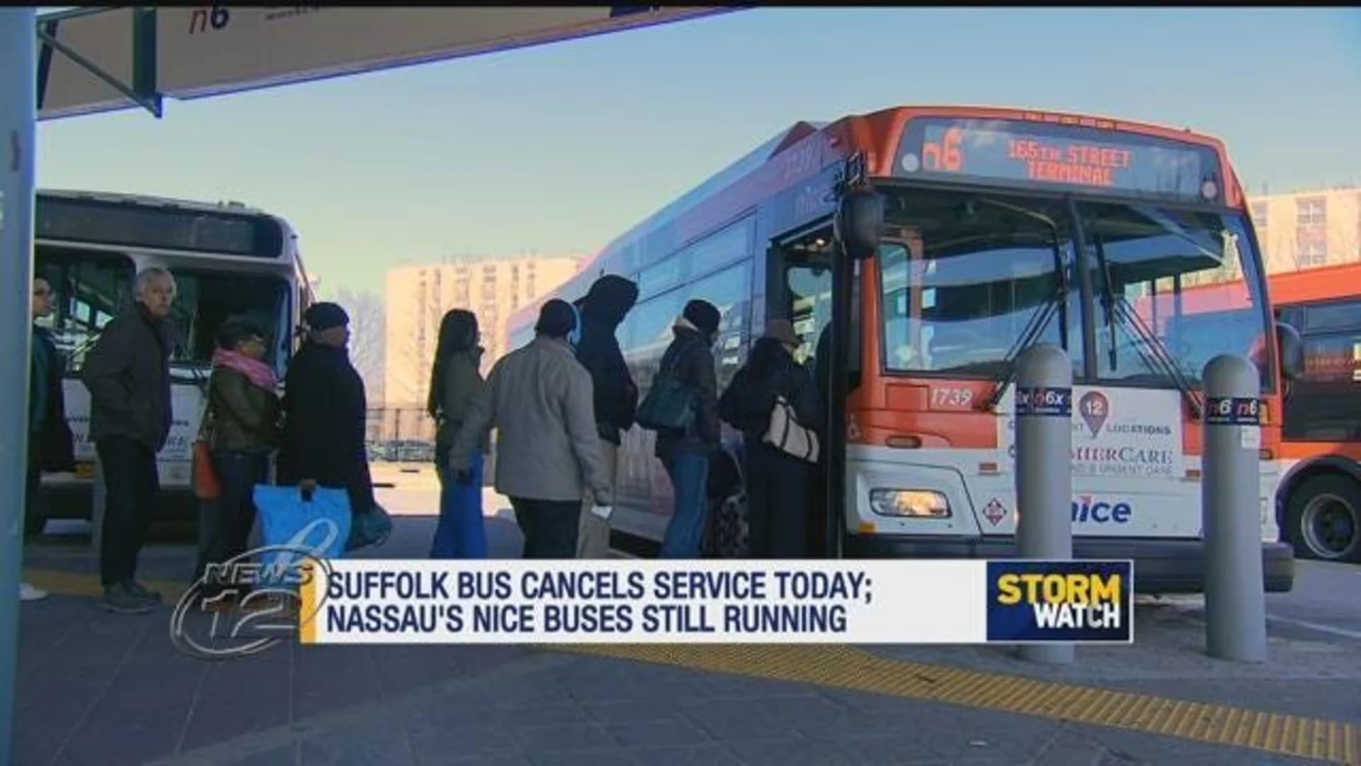 Buses, ferries and airport services canceled as nor'easter hits LI