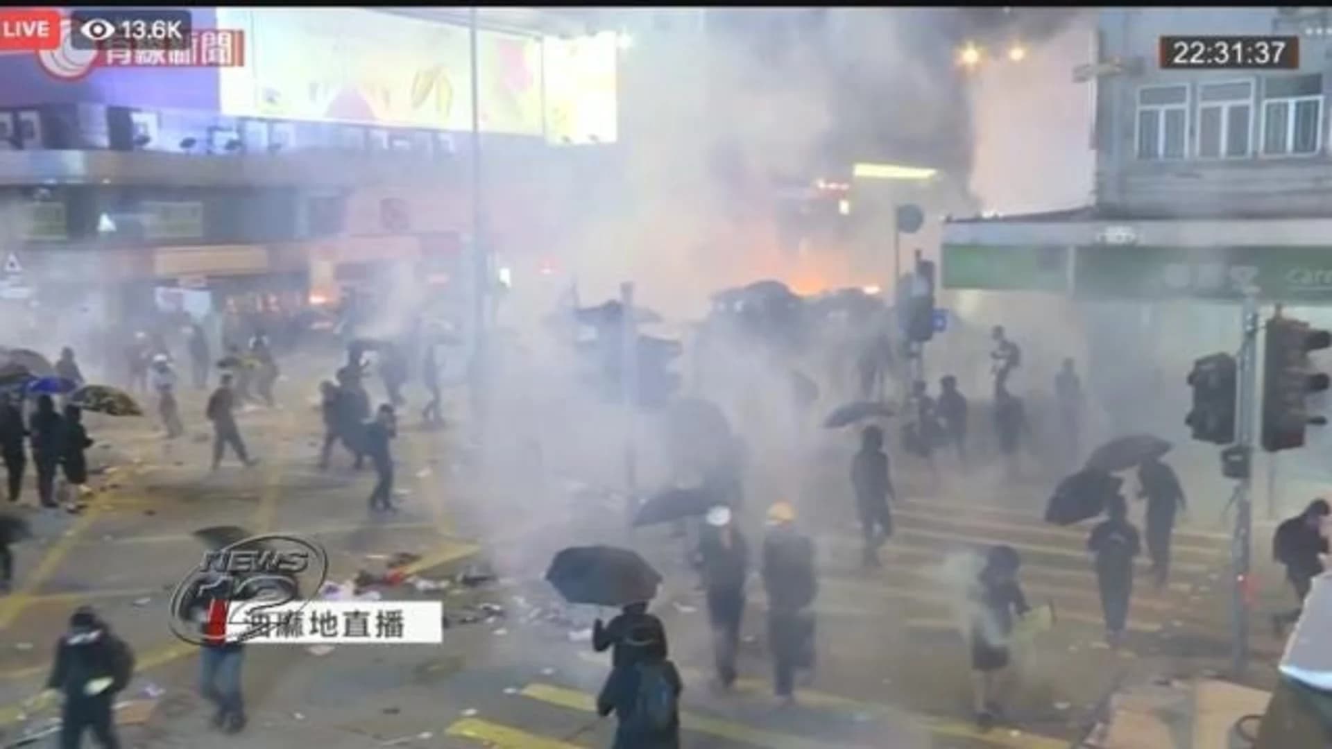 100 protesters still holed up in Hong Kong university