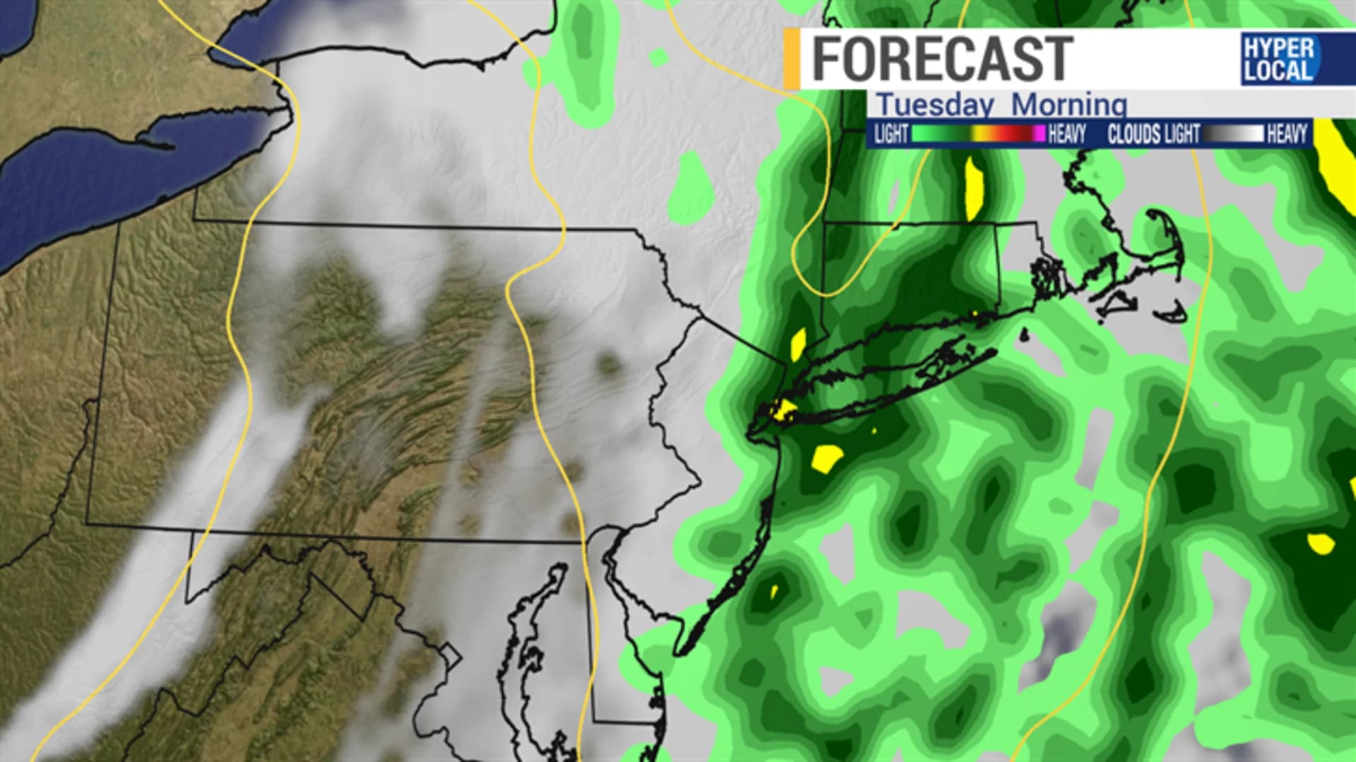 Showers, thunderstorms expected through Tuesday morning