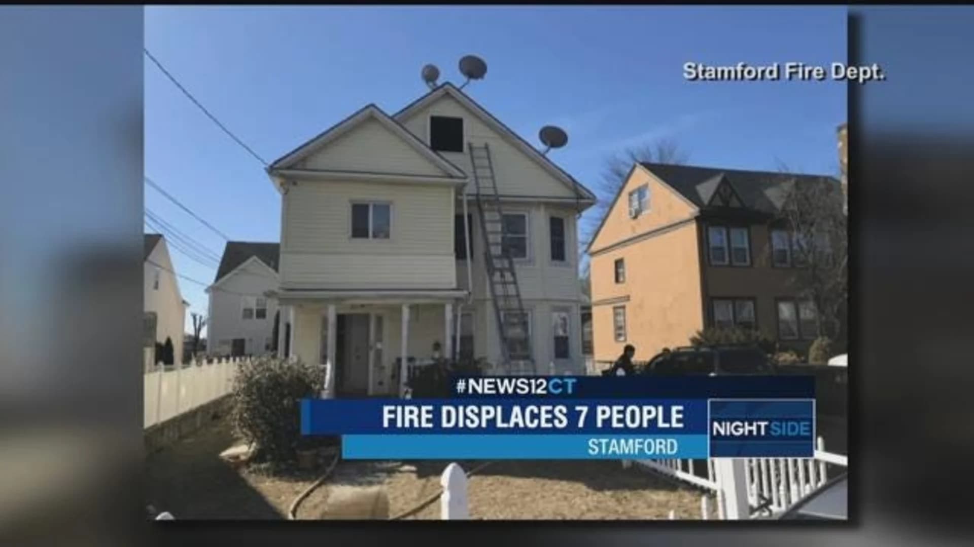 Stamford house fire displaces 7 people