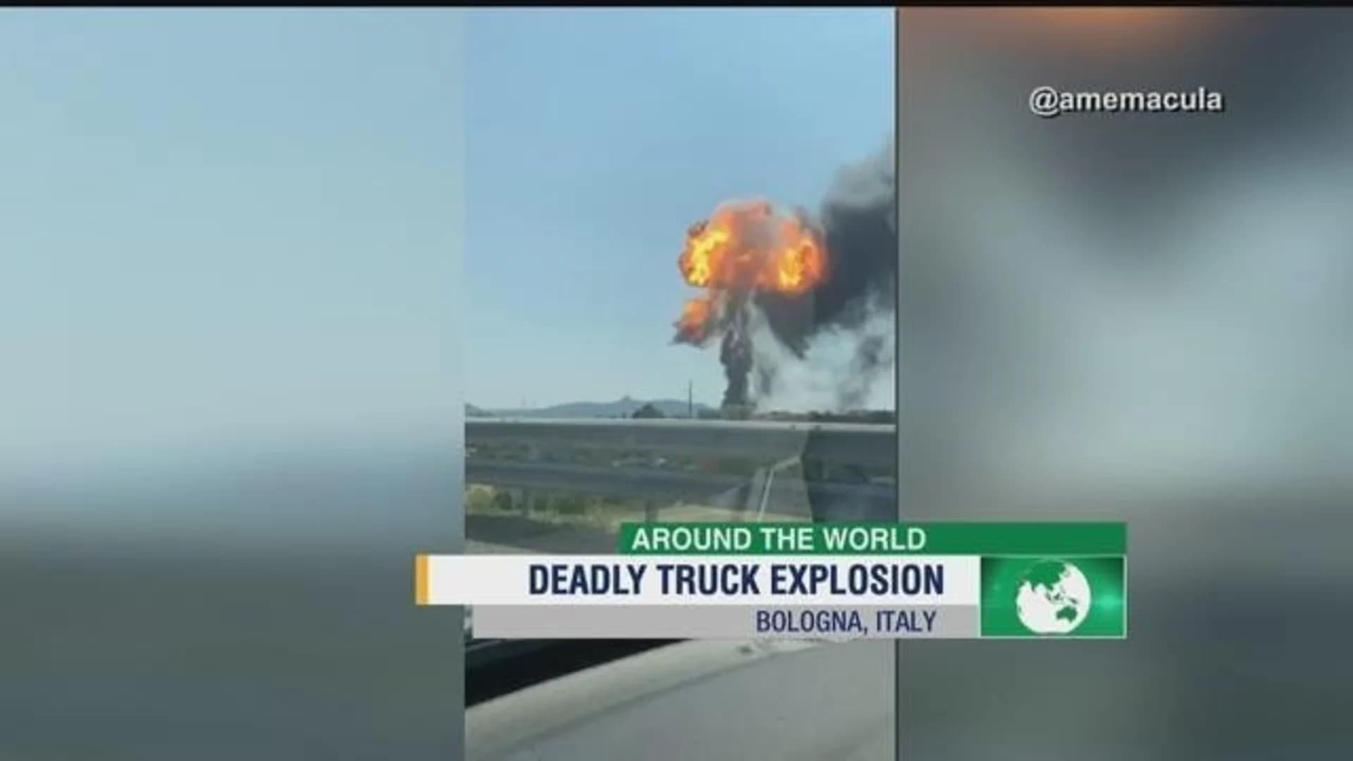 Tanker truck explosion in Italy kills 2, injures up to 70
