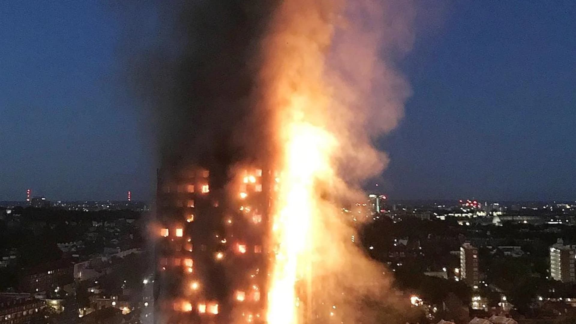 Grenfell Tower Fire in London