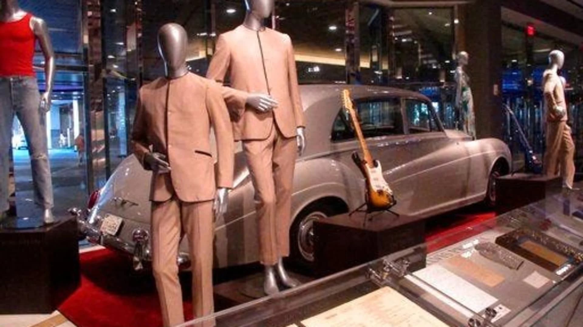 Elvis, Beatles memorabilia items on display at Hard Rock