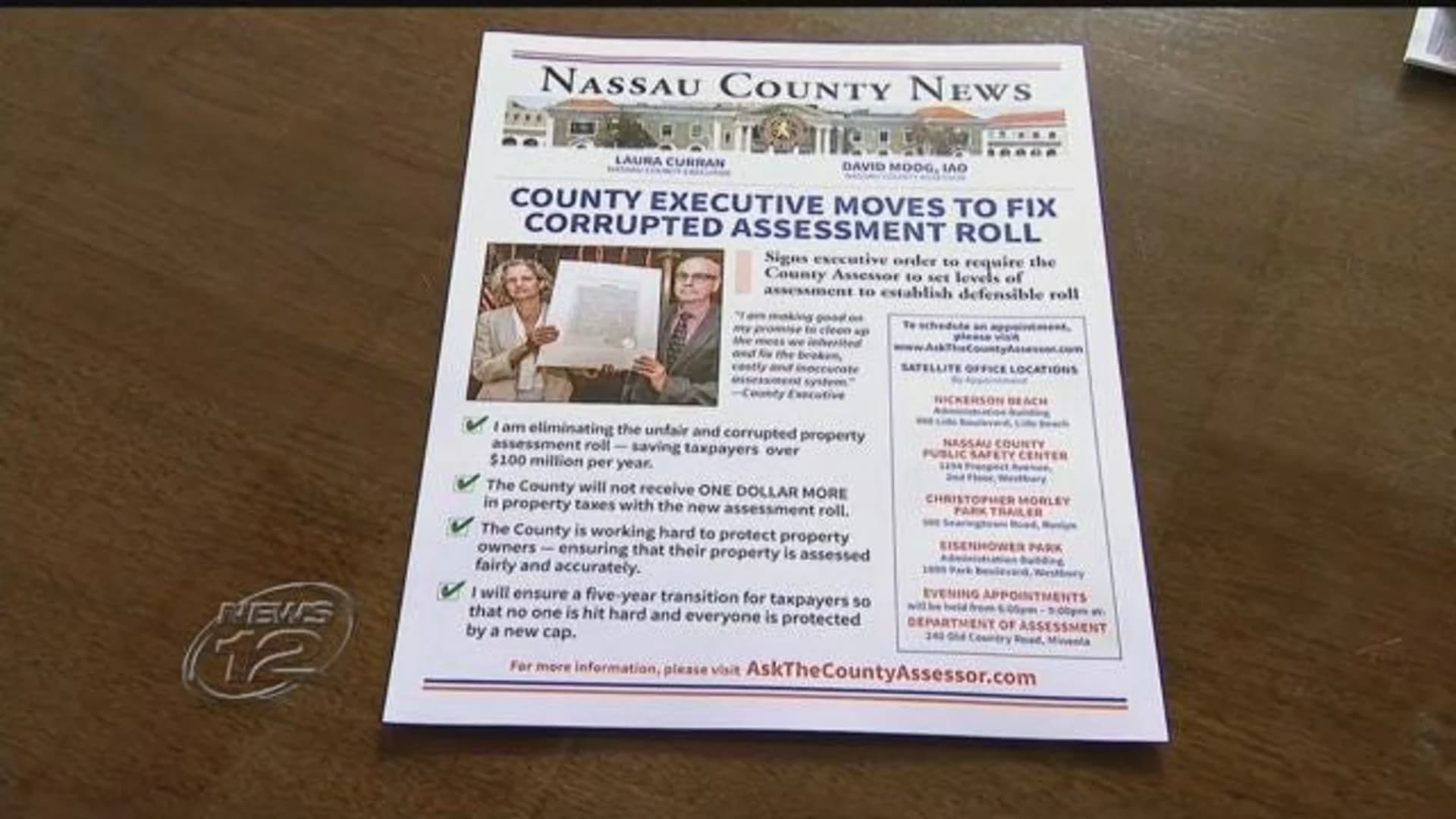 Nassau executive defends mailers that cost around $90K