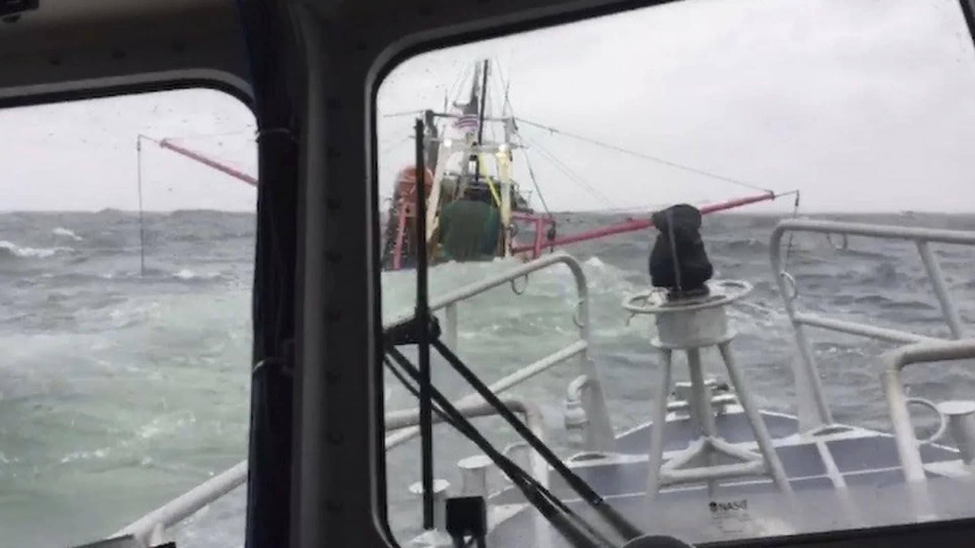 Coast Guard rescues 2 from sinking vessel near Fishers Island