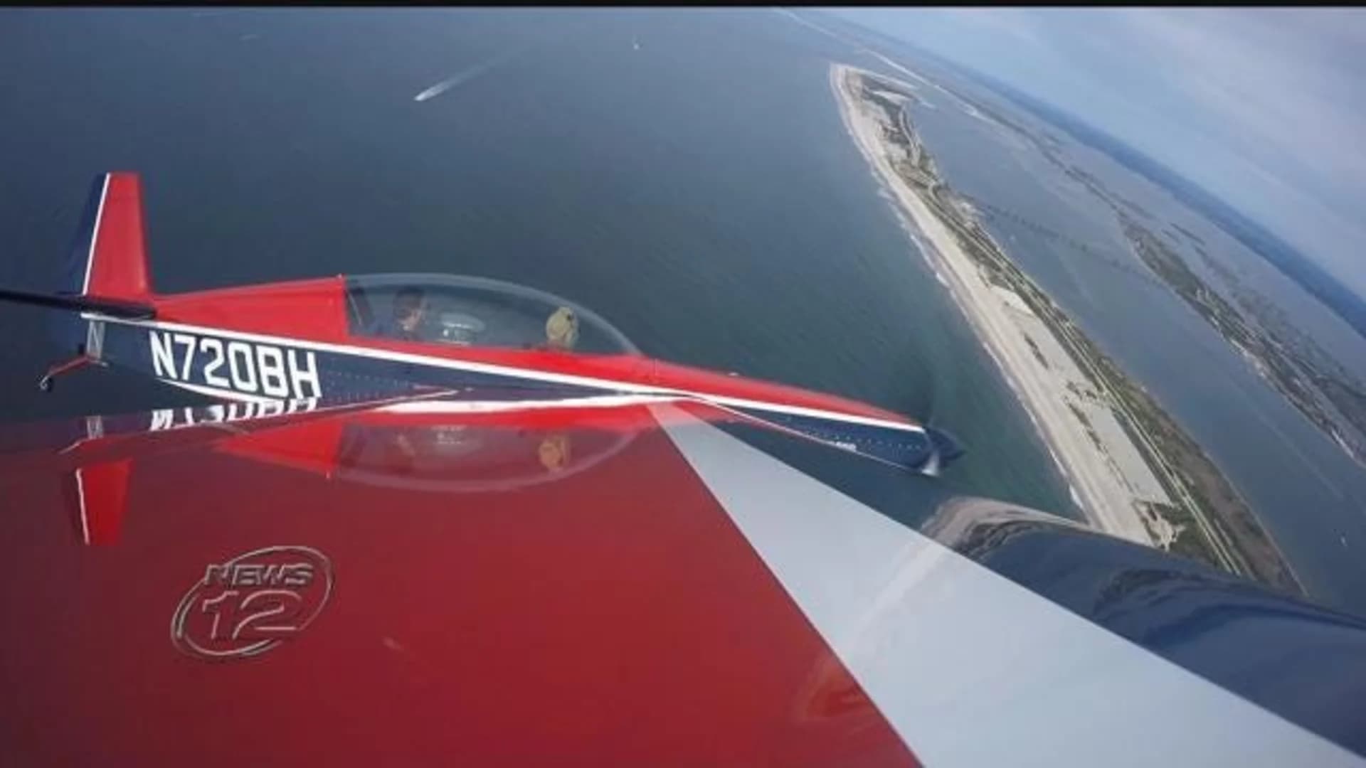 Stunt pilot shows off moves ahead of Bethpage Air Show