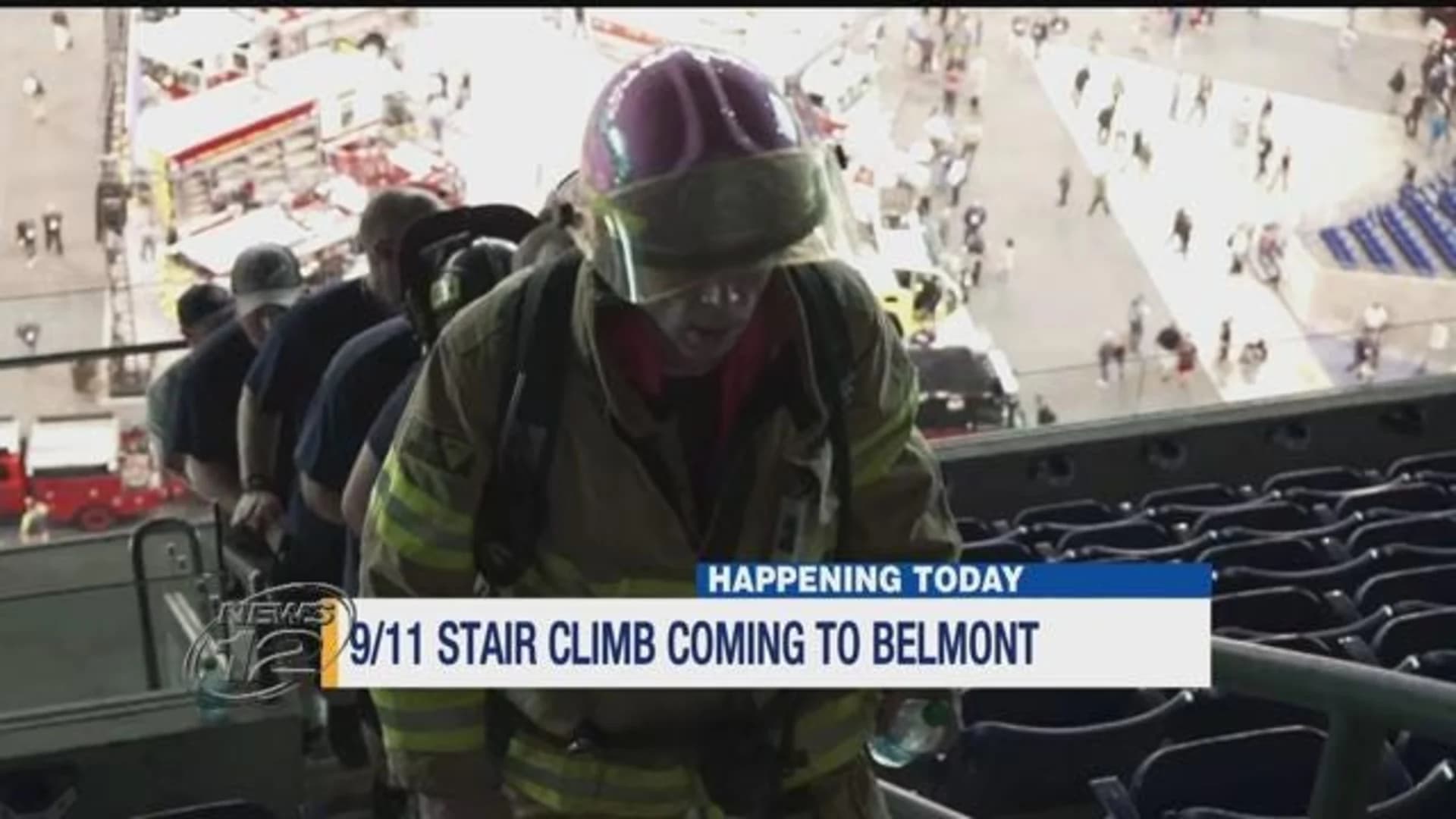 9/11 Stair Climb honoring fallen heroes held at Belmont Park