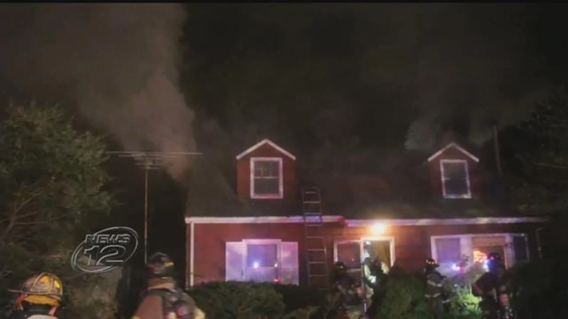 Officials: 2 people, several animals saved from Lake Grove house fire