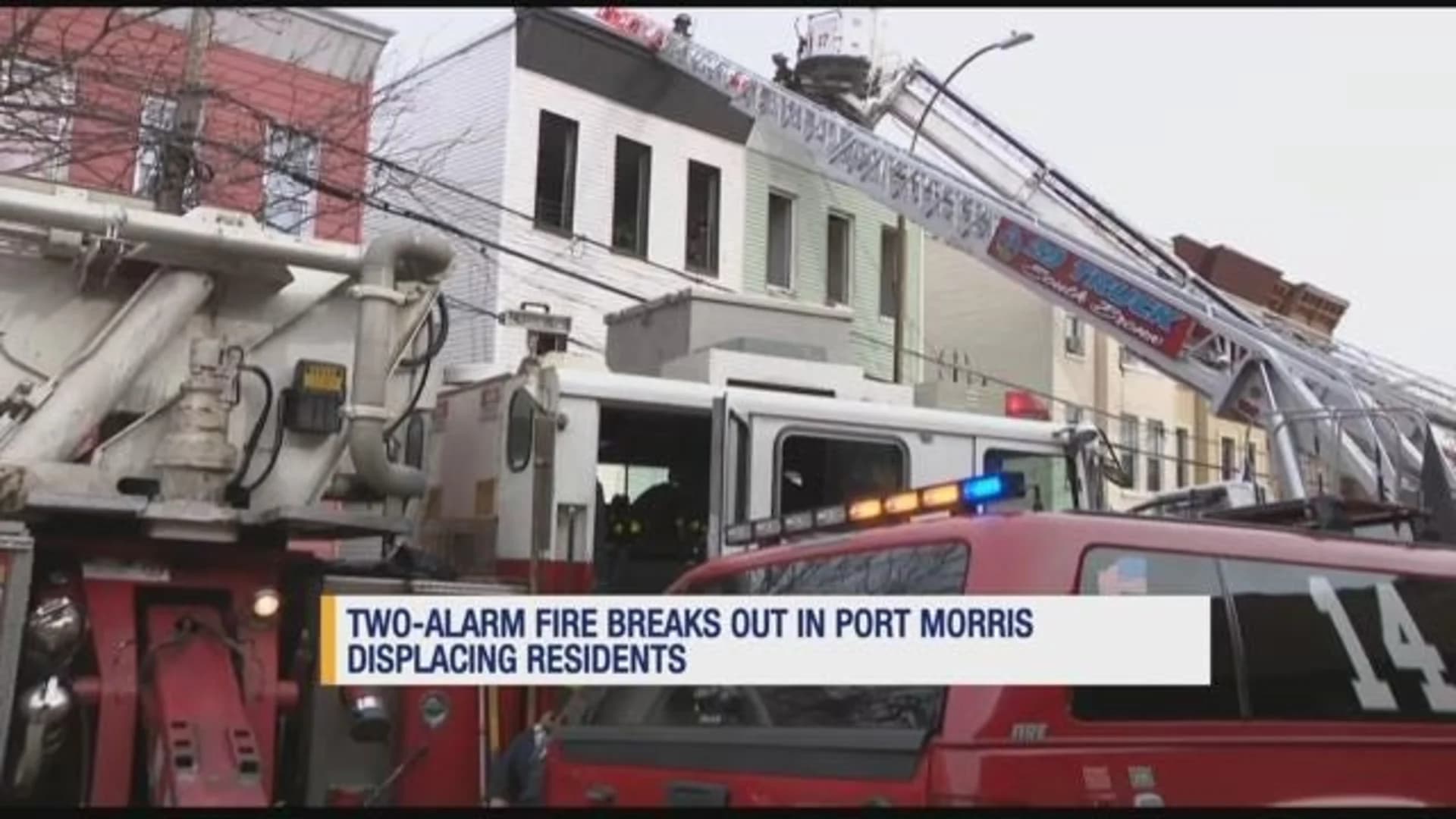 FDNY crews battle fire at Port Morris rowhome