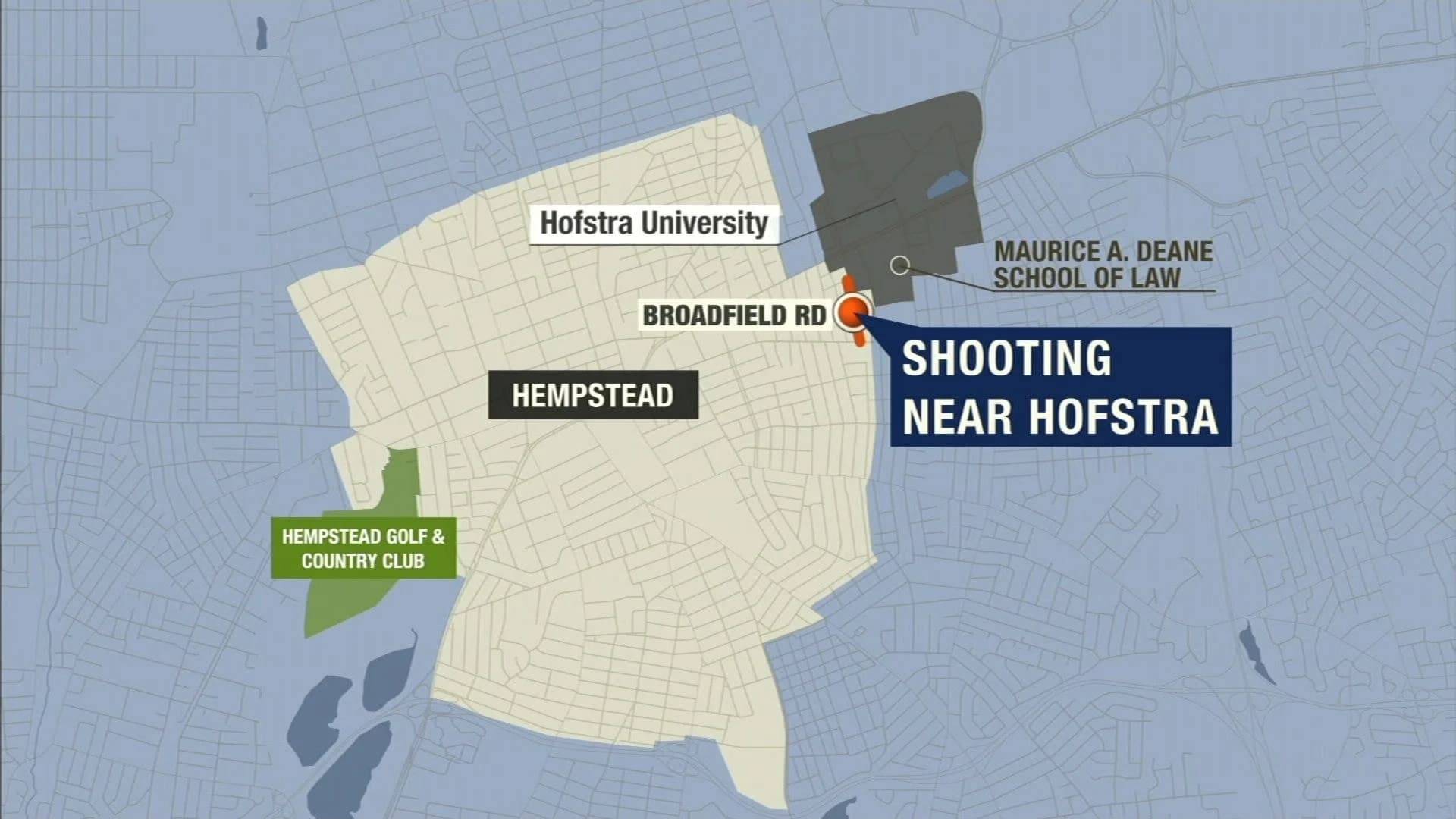 Police: Man shot, injured near Hofstra law school