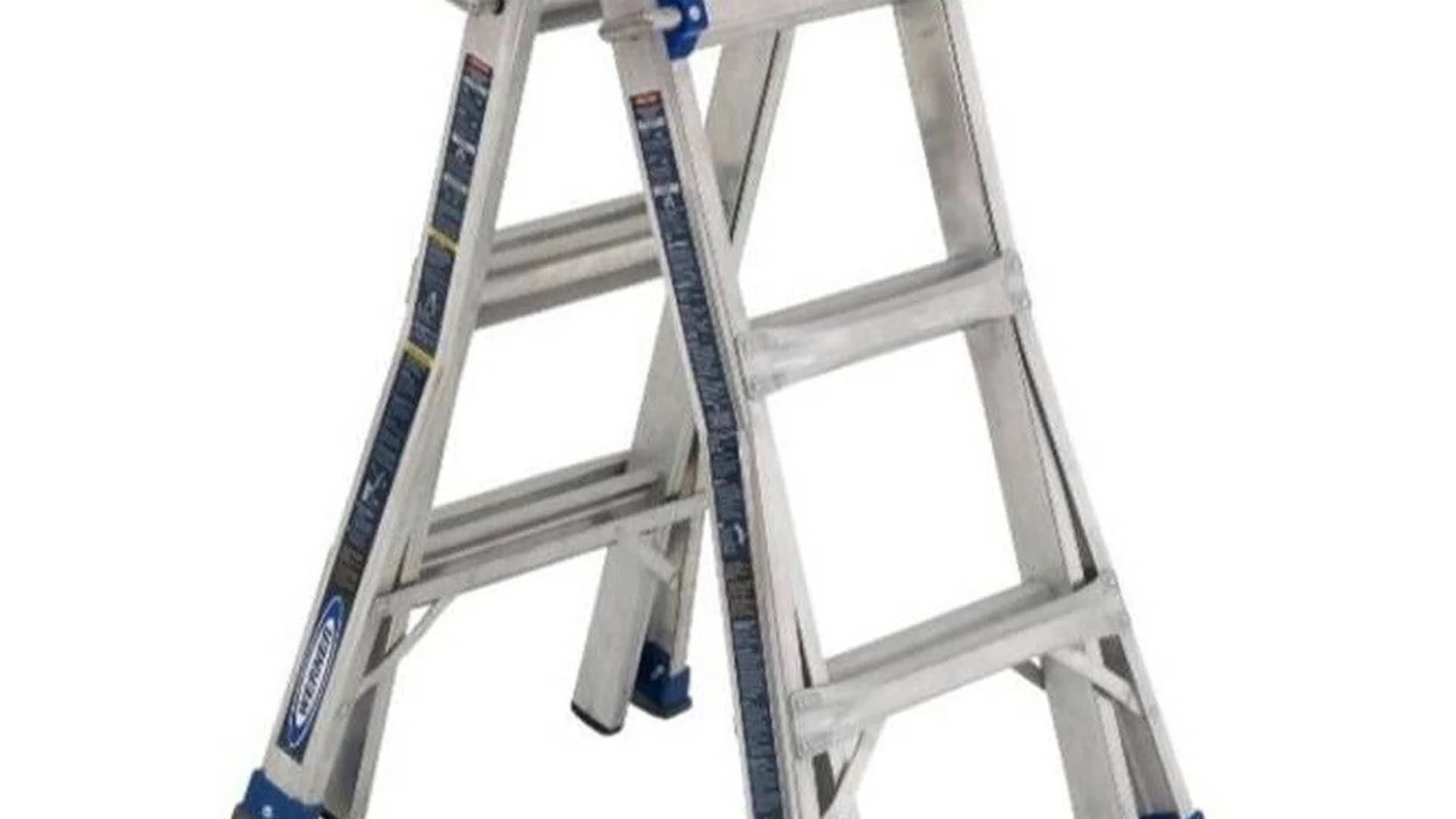 Certain aluminum ladders sold at Home Depot, Lowe’s recalled