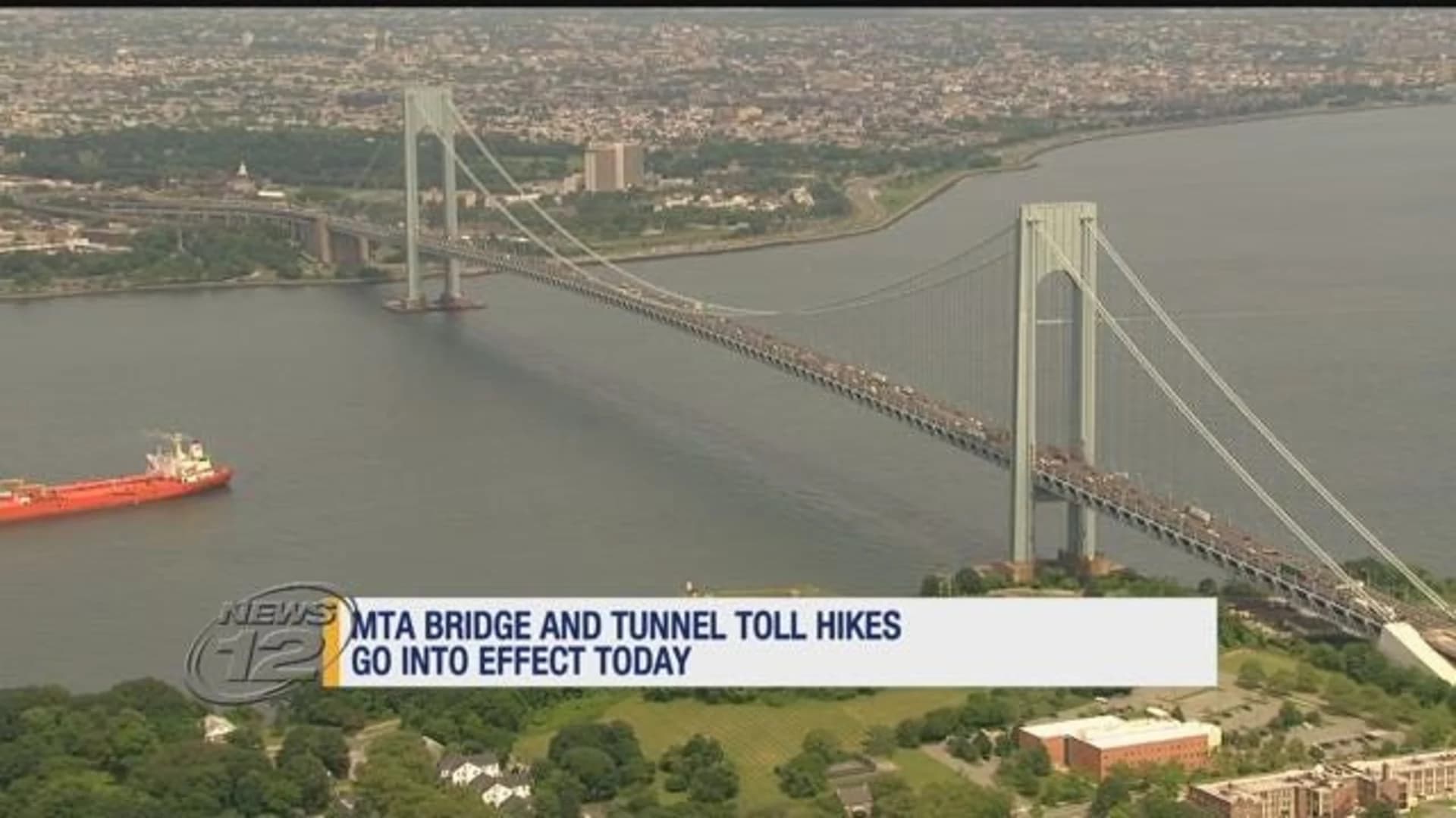 Toll hike for MTA bridges, tunnels goes into effect