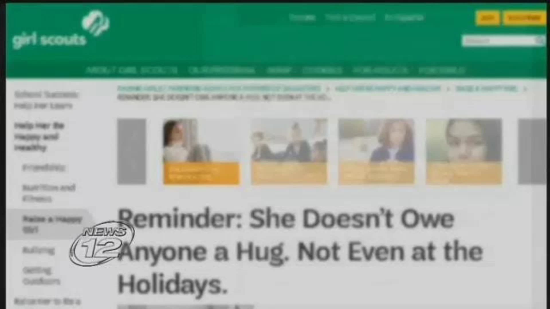 Girl Scouts: Don't force daughters to hug, kiss relatives