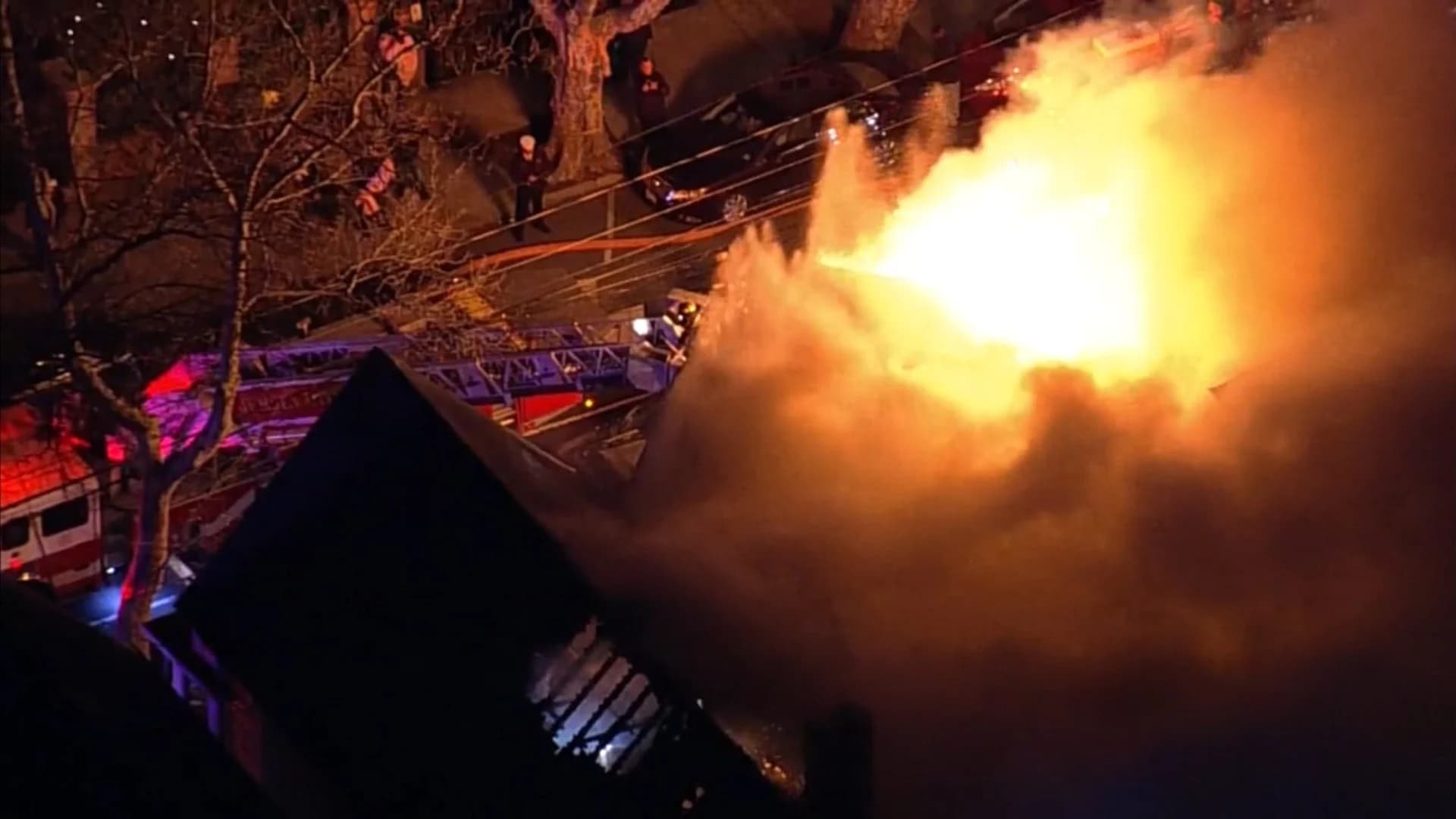 Large fire in Jersey City damages at least 3 homes