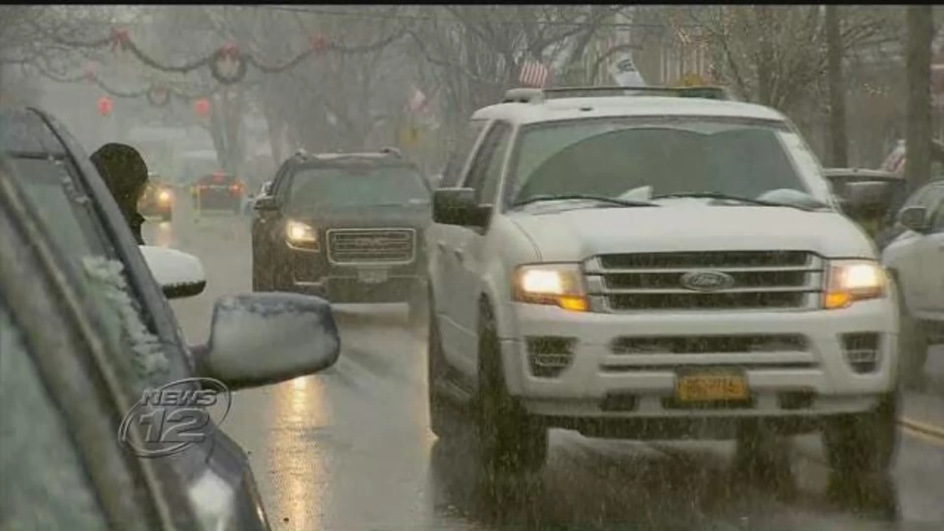 Drivers urged to use caution on slippery roadways