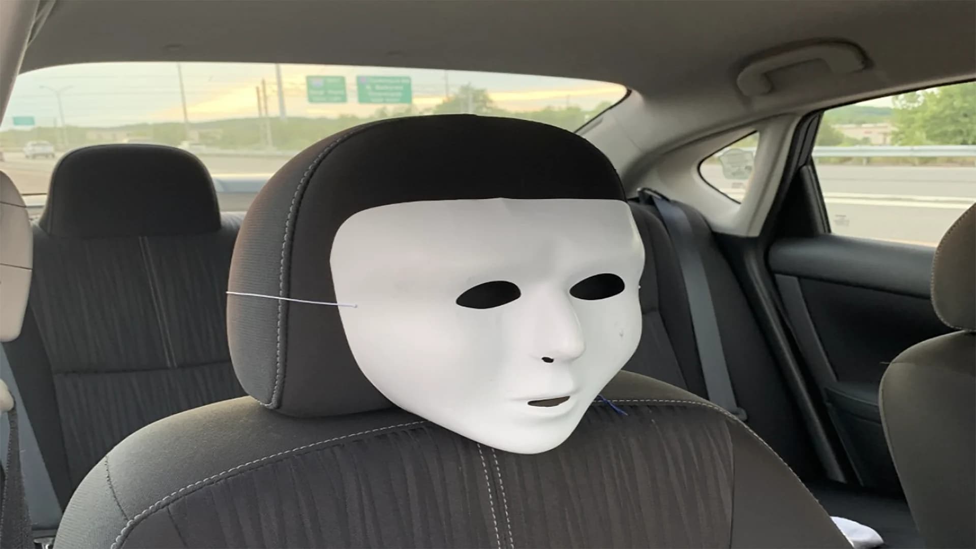 Police: Man disguised passenger seat with mask to use HOV lane