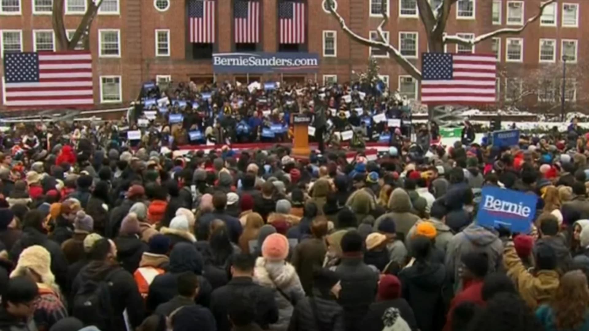 Bernie Sanders holds 1st rally of 2020 bid at Brooklyn College