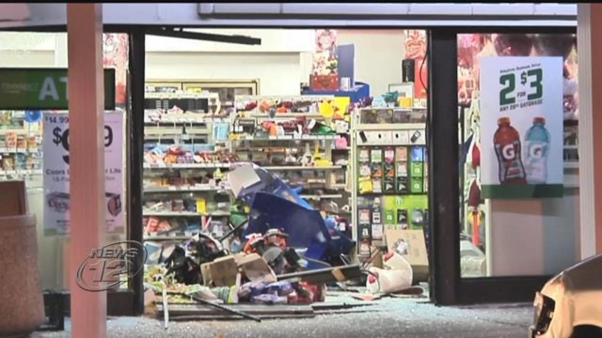 Vehicle crashes into Central Islip 7-Eleven