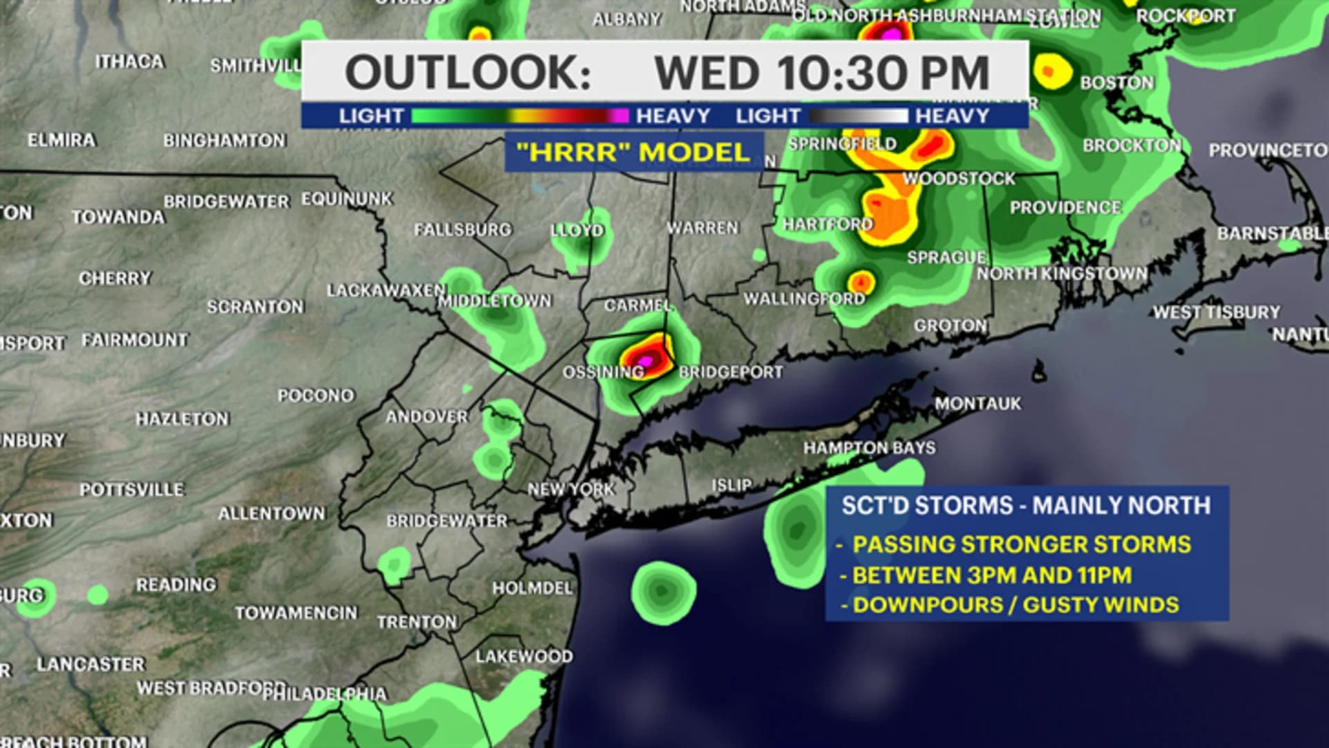 Forecast: Evening thunderstorms douse Long Island