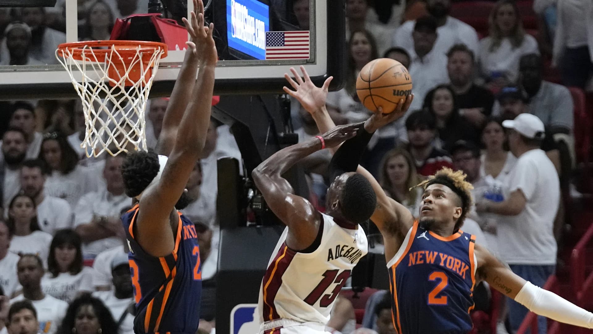 Heat back to the NBA's final four, top Knicks 96-92 for 4-2 series win