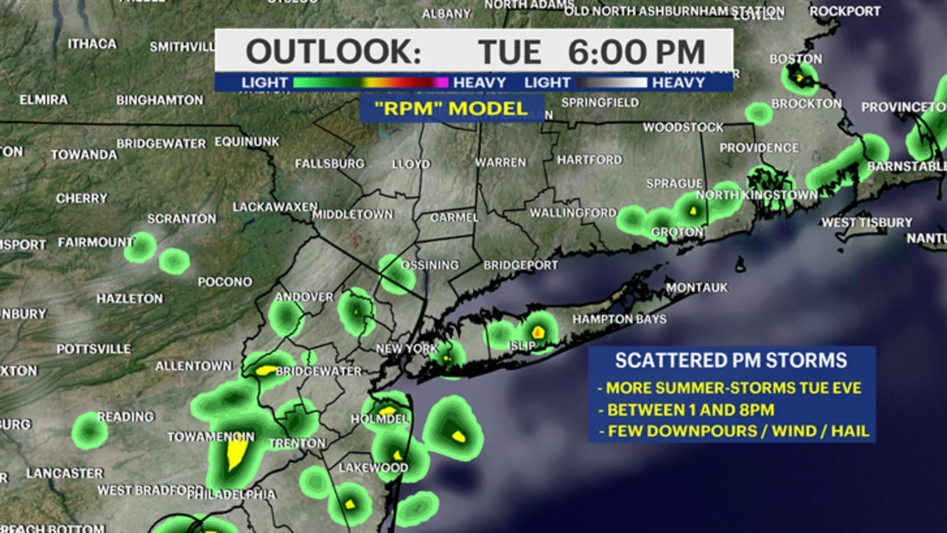 Hour-by-hour forecast: Severe storms possible this afternoon and evening