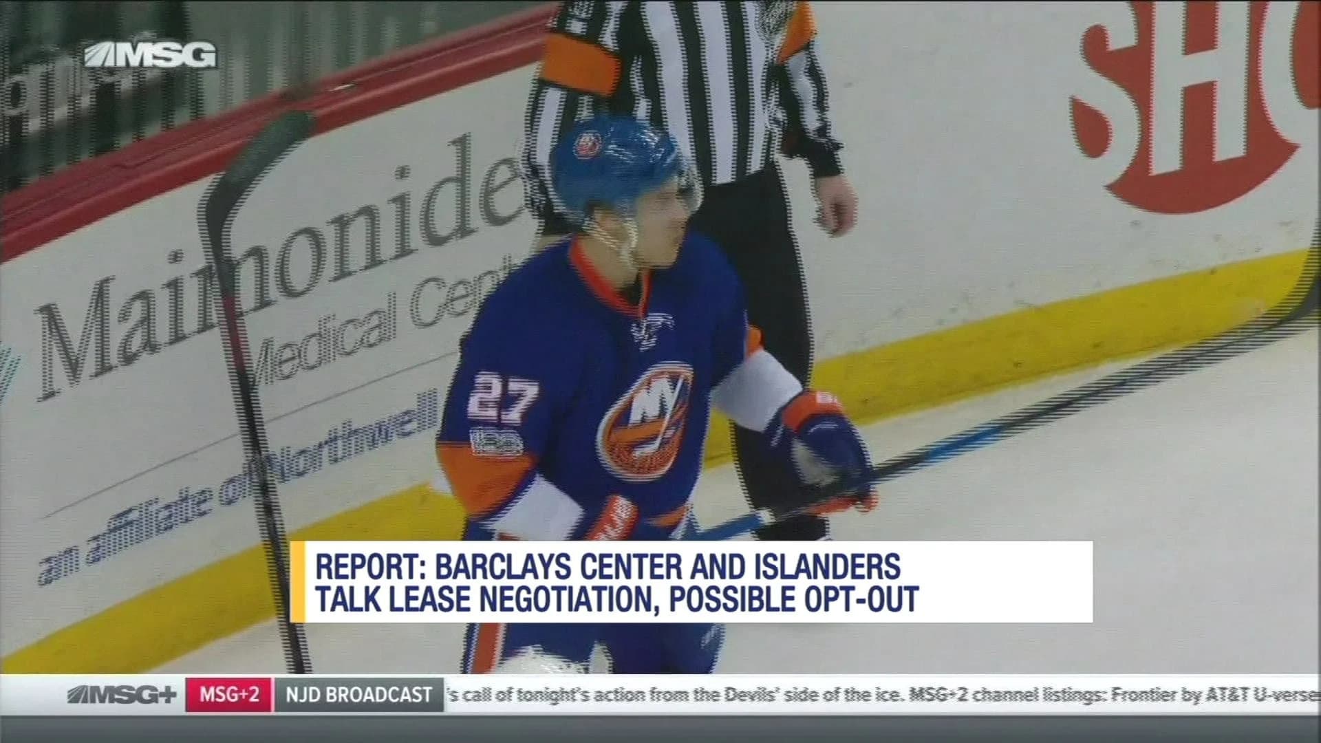 Newsday: Barclays Center, Islanders talk possible opt-out