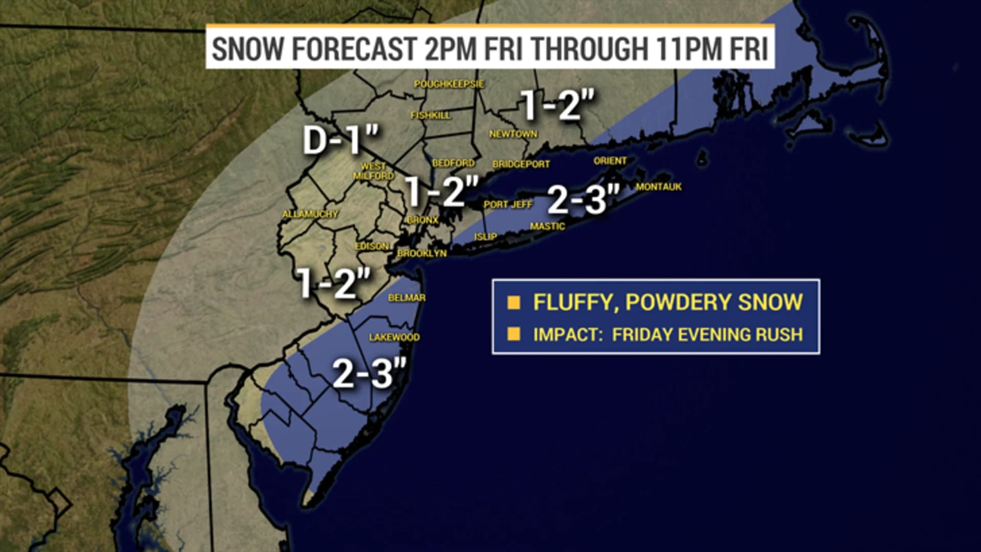 Weather: Snowfall to taper off later tonight