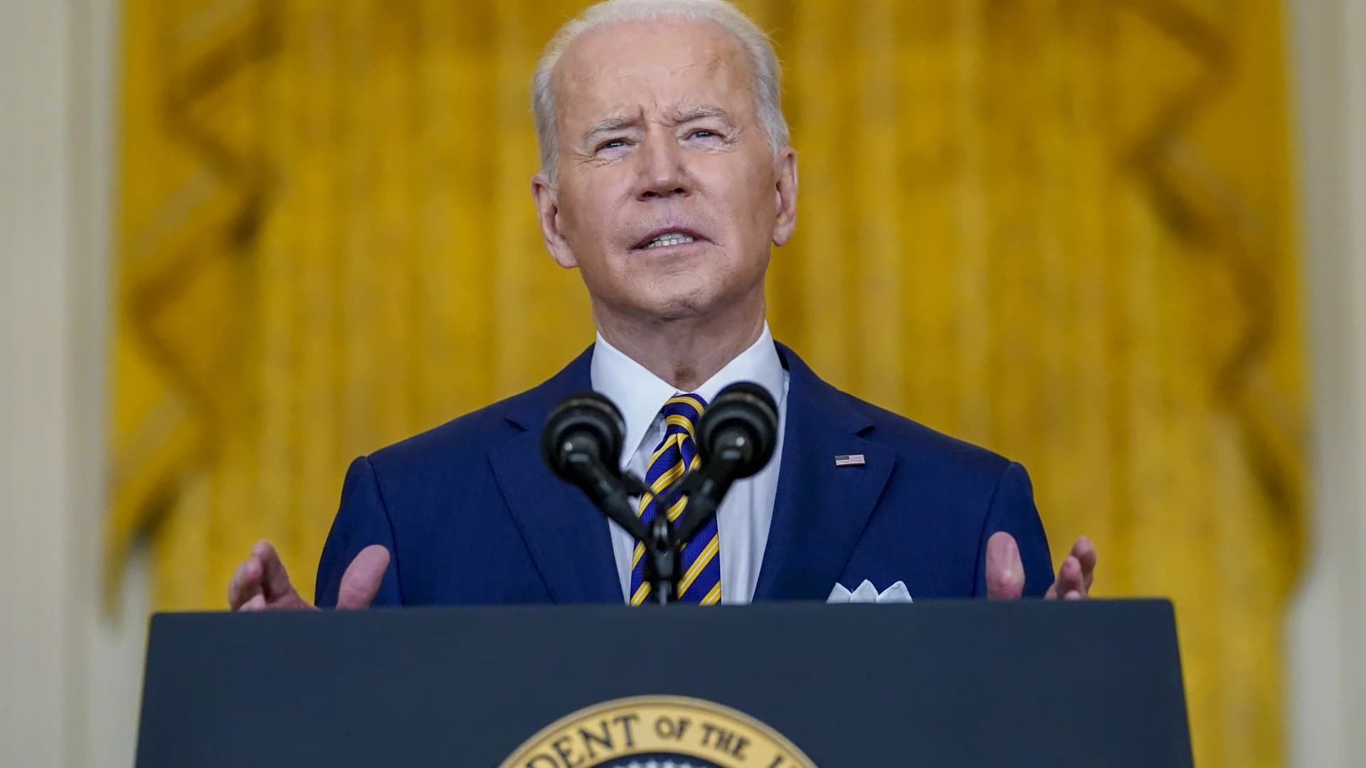 WATCH: President Biden holds news conference to mark end of first year in office
